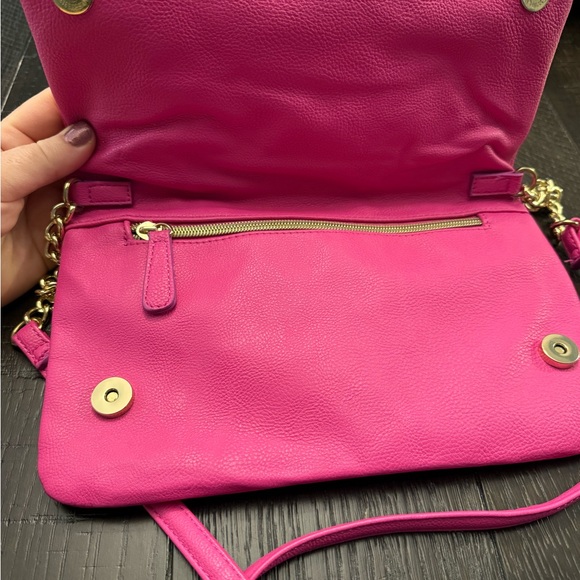Betsey Johnson Pink Crossbody Bag valentines hearts - Picture 5 of 8